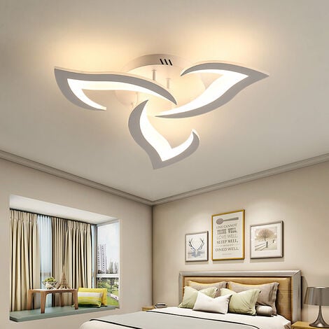 GOECO Plafon Led techo, Lámpara de techo LED Moderna 36W 3060LM, Dia 58cm Luz Cálida 3000k, Acrílico Luz de techo para Sala de Estar Dormitorio Cocina