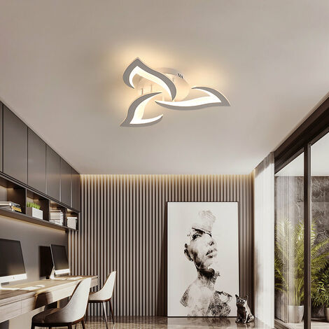 GOECO Plafon Led techo, Lámpara de techo LED Moderna 36W 3060LM, Dia 58cm Luz Cálida 3000k, Acrílico Luz de techo para Sala de Estar Dormitorio Cocina