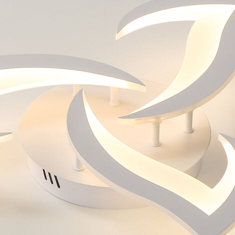 GOECO Plafon Led techo, Lámpara de techo LED Moderna 36W 3060LM, Dia 58cm Luz Cálida 3000k, Acrílico Luz de techo para Sala de Estar Dormitorio Cocina