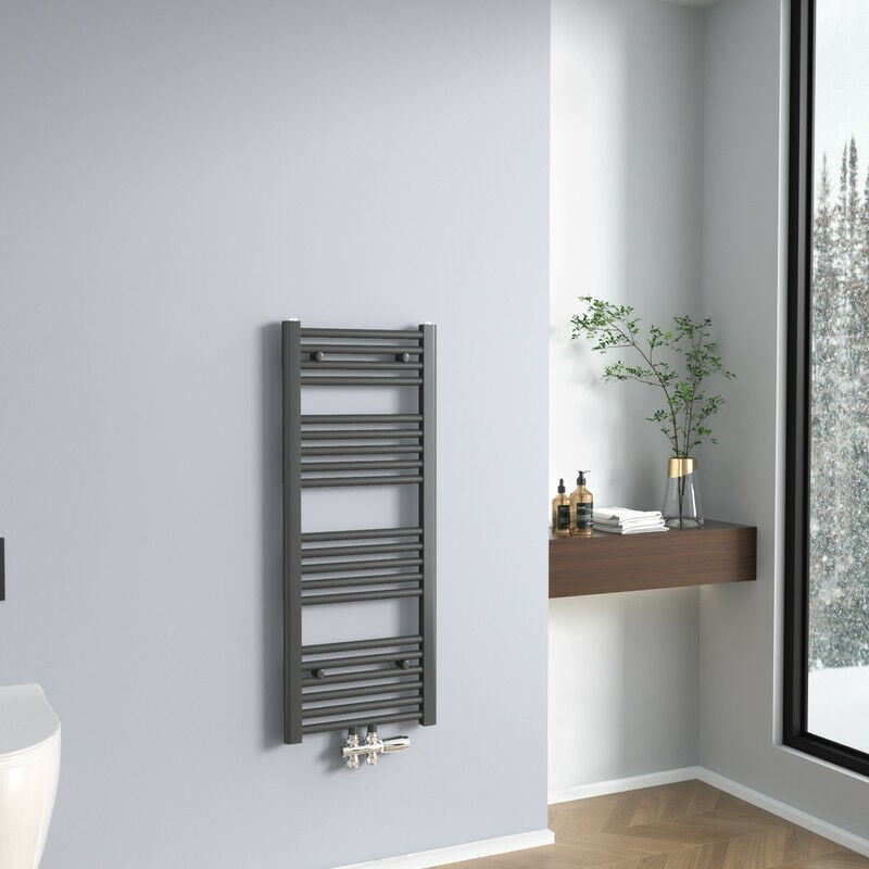 Sèche-serviette radiateur eau chaude design Antubone V vertical rose mat  hauteur 150cm