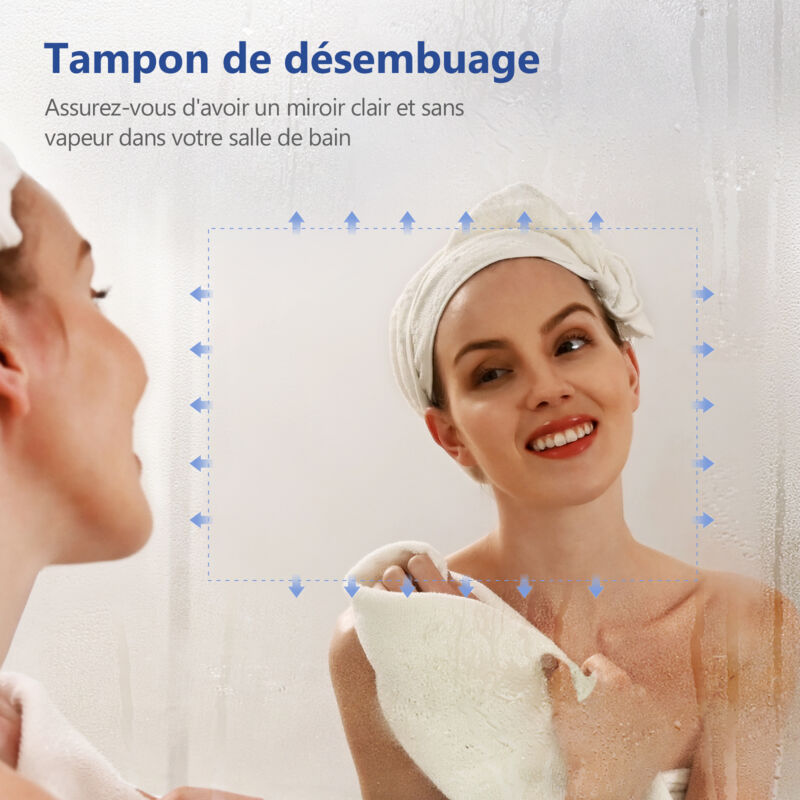 Meykoers Miroir de salle de bain led 60x50cm blanc froid / Blanc