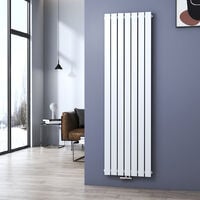 Meykoers Radiateur à eau chaude Vertical 180x54cm Radiateur chauffage central Blanc 1107W