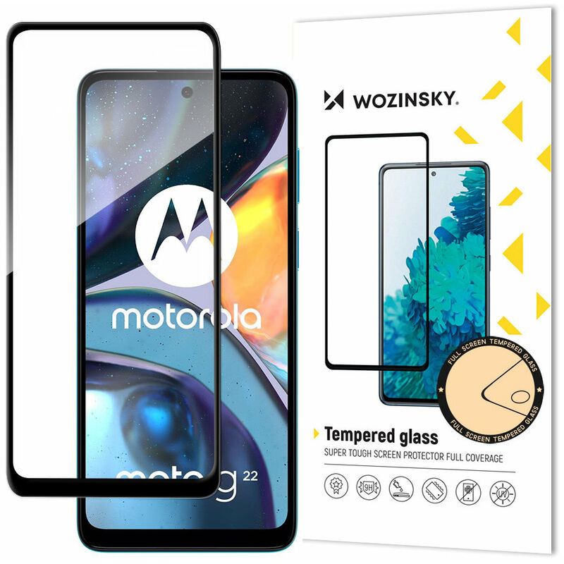 5D Schutz Glas kompatibel mit Motorola Moto G13 / G23 Curved Folie  Vollständig Klebend und Abdeckung