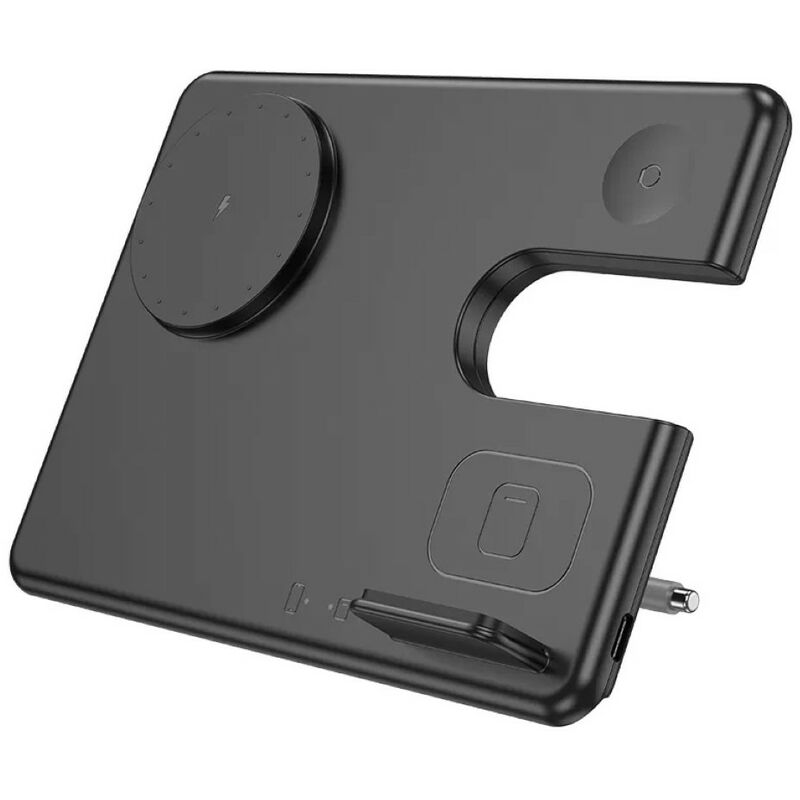Accezz ﻿Handyhalterung Auto für das iPhone 12 - Kabelloses Ladegerät -  Lüftungsgitter - Schwarz