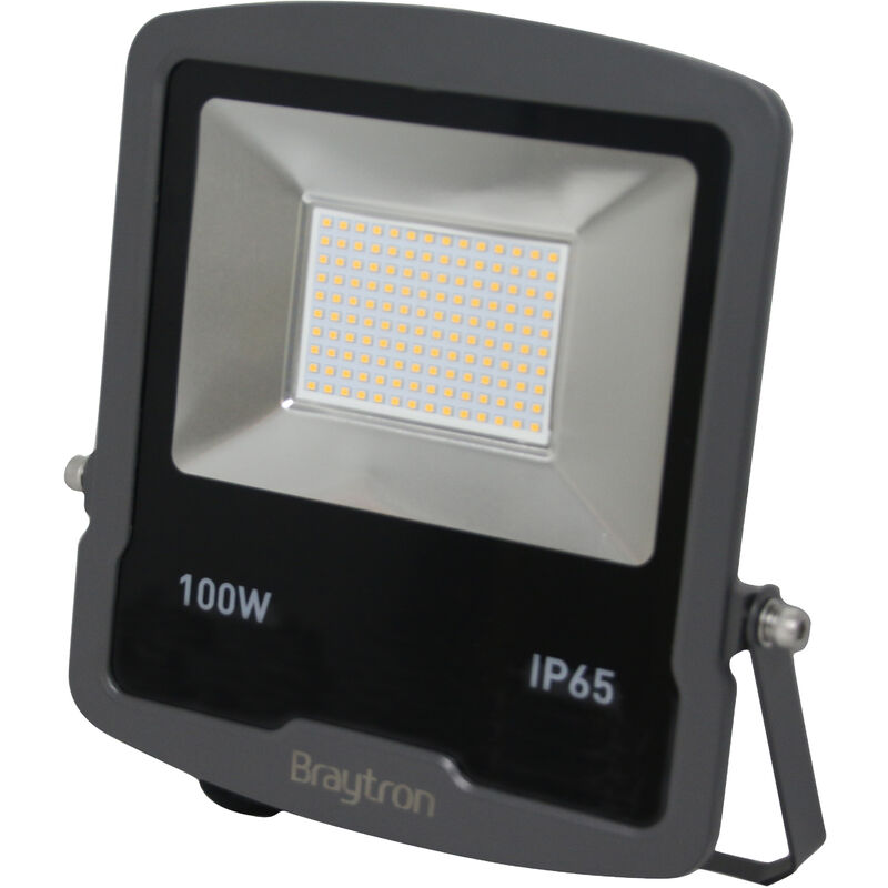 100W IP65 LED Fluter Strahler Slim Flutlicht Warmweiß 3000K Wasserdicht  Scheinwerfer Außenstrahler Spotlight Außenbereich Garten Lampe