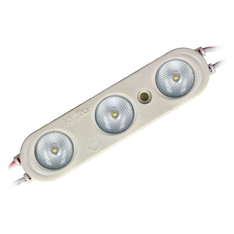 1x 12V DC 2-LED Modul 2W Kaltweiß 190lm SMD 2835 IP65 Wasserdicht 170°  Abstrahlwinkel 6221mm für LED Beleuchtung, DIY, Licht Kette
