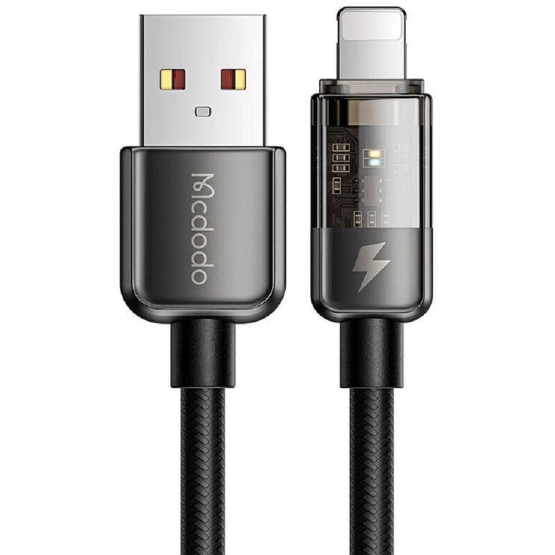mcdodo Omega Typ C USB-Kabel, einziehbares Kfz-Ladekabel 1,8 m USB-C  Schwarz USB-Kabel