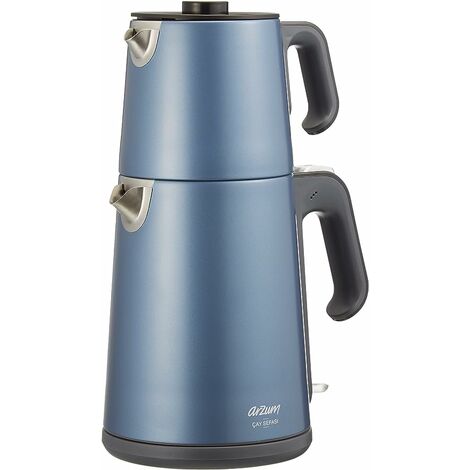 Théière Électrique AR3080-O Cay Sefasi - 1,2L Inox Avec Réservoir 1,8L