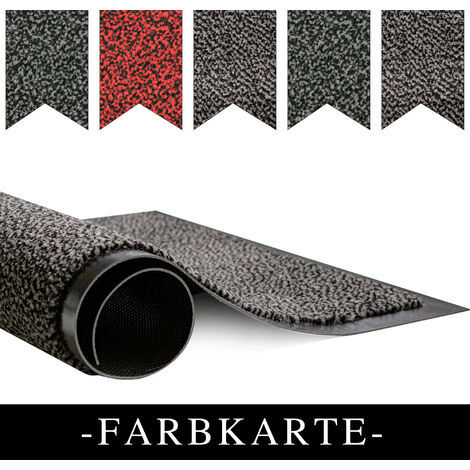Schmutzfangmatte waschbare & leistungsstarke Fußmatte Sauberlaufmatte mit Rutschfester Rückseite Türmatte 90x150cm Anthrazit-Schwarz (1/5)