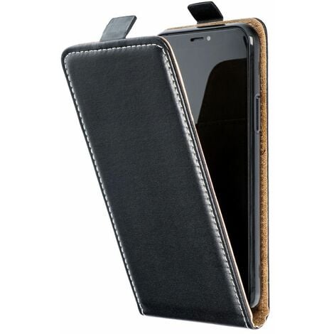 Flip Case kompatibel mit Samsung Galaxy S24 Ultra Handy Tasche vertikal  aufklappbar Schutzhülle Klapp Hülle schwarz