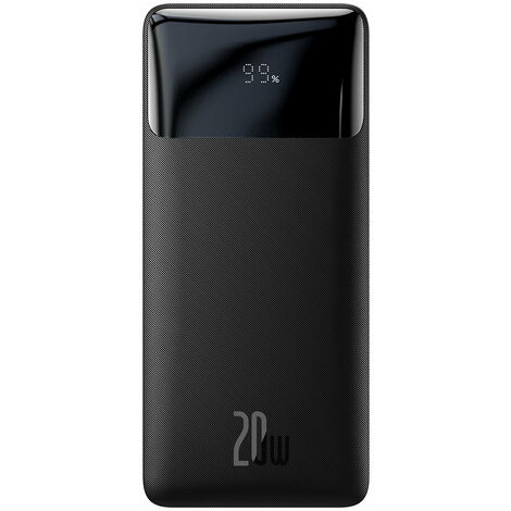 Baseus Schnelllade-Powerbank 20000mAh 20W schwarz mit USB-A zu Micro USB Kabel 0,25m (1/5)