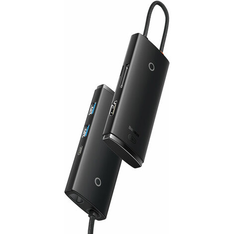 Baseus Lite Series multifunktionaler HUB USB Typ C - 2 x USB 3.0 / USB Typ C PD / HDMI 1,4 / SD / TF (1/5)