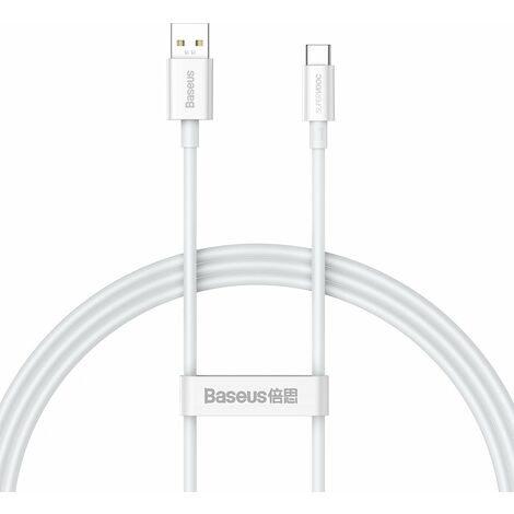 Baseus Superior Series SUPERVOOC USB-A auf USB-C 65W 1m Kabel weiß (1/5)