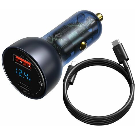 Baseus CCKX-C0A Universal Schwarz, Blau Zigarettenanzünder Quick Charge Auto (1/5)