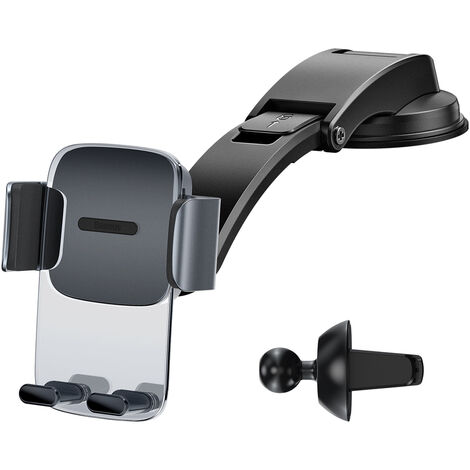 Baseus 2in1 Autohalterung für Cockpit und Lüftungsgitter schwarz (SUYK000001) (1/5)