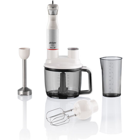 Arzum AR1103 Stabmixer 1500W Turbofunktion, con Ice-Crushfunktion, con Messbecher, con Mixbecher Ros
