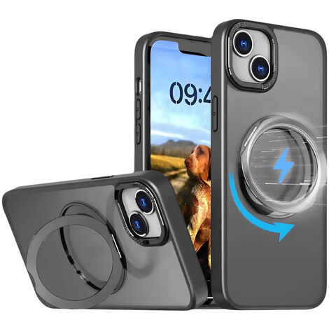 Mag Ring Rotating case kompatibel mit iPhone 14 Pro Max 6,7" Schwarz (1/5)