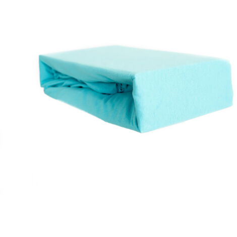 Jersey Spannbettlaken 100% Baumwolle 180-200x200 cm + 25 cm Rundumgummizug Petrol