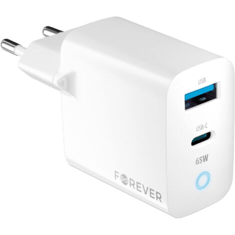 Wandladegerät in Weiß PD, QC, Schnellladegerät 1x USB Typ A, 1x USB Typ C 20W (1/5)