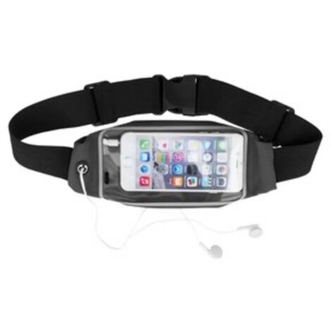 Universal Hüfttasche für Handy mit einem 5,5" Fenster Touch Pad Schutztasche in Schwarz (1/4)