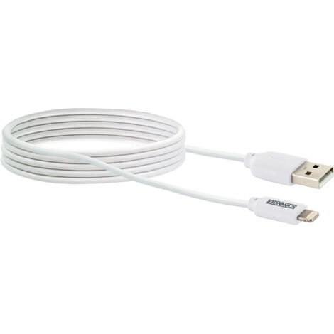 3 Meter USB auf IOS Kabel – Weißes Verbindungskabel für Komfort und Flexibilität (1/3)