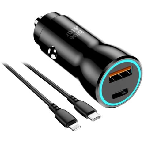 3A Autoladegerät mit USB C Anschluss und USB C Kabel kompatibel mit iPhone (1/4)