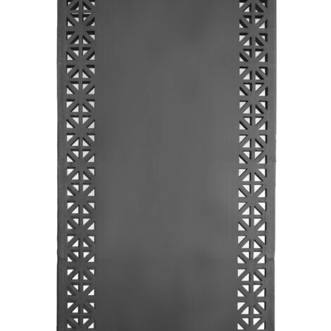 Tischläufer für Zuhause und Garten mit Laserschnittmuster, 140x40 cm aus Polyester Anthrazit