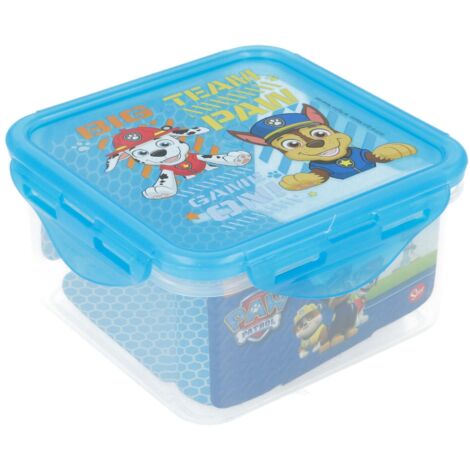 TW Hitparade Snackboxen Set - 4x 300ml Blau/lila Brotdosen Mit Spruchtier