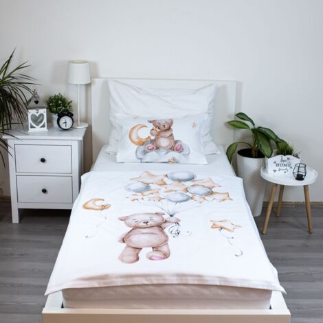 Sitheim-Europe Bettwäsche Bettwäsche Chevron Teddy Bettbezug Mit Kissenbezug, 3 Teilig