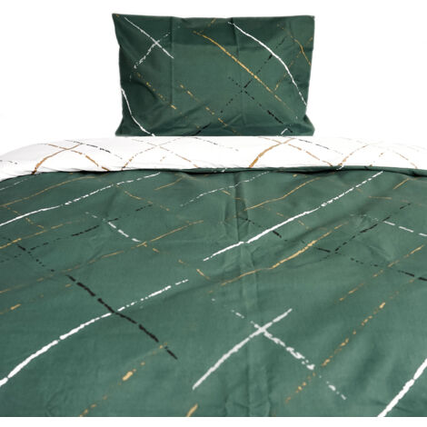 Moderne Bettwäsche mit Reißverschluss in Reflection Design, für Einzel- und Doppelbett 135 x 200 cm + 80 x 80 cm (1/5)