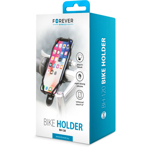Halter Handys Universal Fahrrad Fahrrad Smartphone Handyhalterung bis kompatibel 6 Schwarz/Grau Fahrradhalterung mit Smartphones Handyhalter