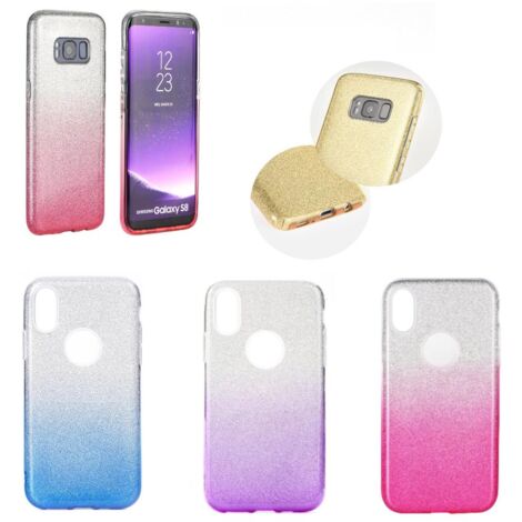 cofi1453 Forcell Shining Silikon Hülle Cover Bumper Zubehör kompatibel mit Huawei P40 Lite E Schutzhülle Soft Case Schutz Motiv in Transparent Lila (1/5)