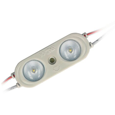 5x 12V DC 2-LED Modul 2W Kaltweiß 190lm SMD 2835 IP65 Wasserdicht 170° Abstrahlwinkel 6221mm für LED Beleuchtung, DIY, Licht Kette