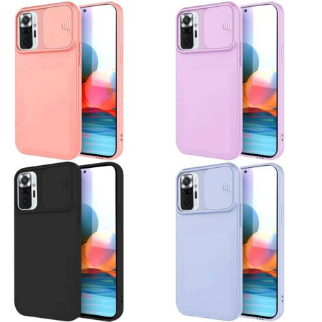 360 Grad Schutz CamShield Silikon Cover Case Slim Handyhülle Schutzhülle mit Kameraschutz Kameraabdeckung kompatibel mit Motorola Moto G60S Pfirsich (1/5)