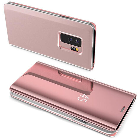 Smart View Spiegel Mirror Smart Cover Schale Etui kompatibel mit Xiaomi Redmi 10 Schutzhülle Tasche Case Schutz Clear Rosa (1/3)
