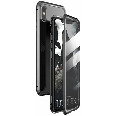 Handyhülle Schutz Magnet Case Bumper einbgeaute Metallplatte für iPhone  Samsung