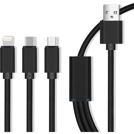 Ladekabel kompatibel für alle Smartphone Handy mit USB_C Auto KFZ Ladegerät  USB