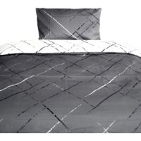 Moderne Bettwäsche mit Reißverschluss in Reflection Design, für Einzel- und Doppelbett 220 x 200 cm + 2x 80 x 80 cm