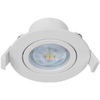 Braytron Einbauleuchte Schwenkbar Spot LED 7W 670 Lumen SQR Ø70mm IP20 Downlight 3000K-6500K Rund Weiß