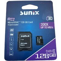 Speicherkarte MicroCARD microSDHC Karte 128GB Class 10 UHS-I mit Adapter bis zu 200 MB/s