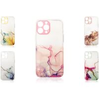 Design "Marble" Case Handy-Hülle Cover mit Marmormuster Kameraschutz kompatibel mit iPhone 13 Pink