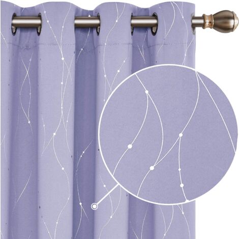 Deconovo Room Darken Curtains, Eyelet Blackout Curains, Thermal