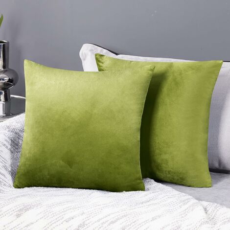 2 x Yellow WATERPROOF Patio Pillows 16" Geometric OUTDOOR Cushion Covers 40cm 