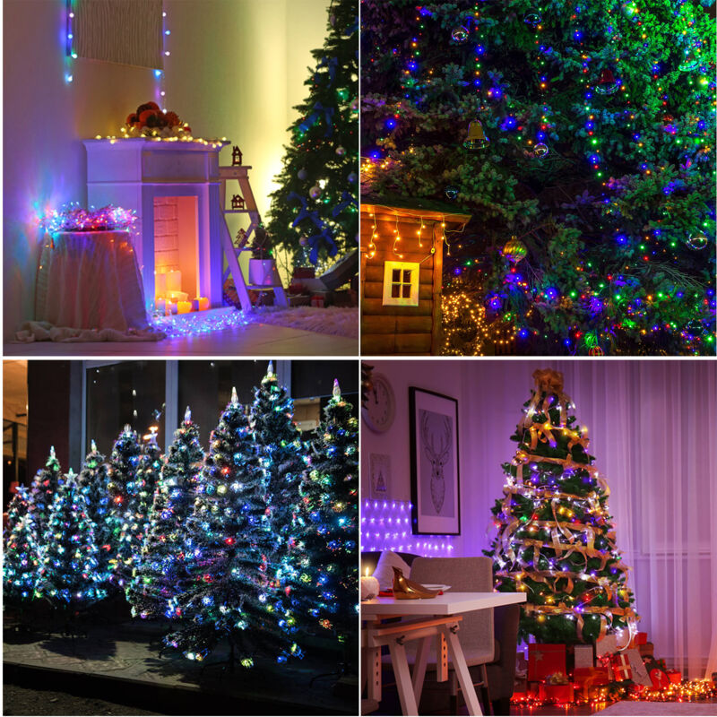 Produktbild von Lichterkette Riffelkerzen Weihnachten Deko Christbaum 15-tlg. Indoor Kette Licht