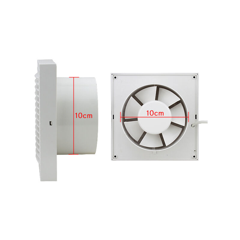 Badlüfter Wandlüfter Küche Mit Rückflussleitblech Ventilator Silent  100/150mm