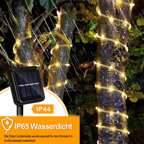 Solar Lichterketten Lichtschlauch 8 Modi Lichter fuer Party Garden Home
