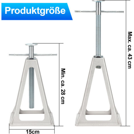 BITUXX 4 X Unterstellböcke Auto PKW Abstellbock Stützbock Stützen 3000kg 3t