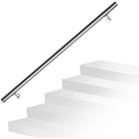 Handlauf FLEXI V2A Edelstahl Wandhandlauf Geländer Treppe Stange Griff Bruestung 1000 Cm Gesamtlaenge 1 10 Meter Laenge Waehlbar S0u2d0bw