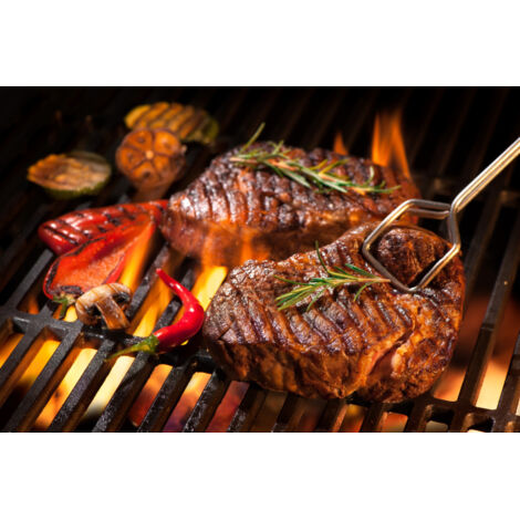 Grillroste Aus Gusseisen Für Charbroil Grills - 3-teilig, Matt Emailliert, 43 X 71 Cm