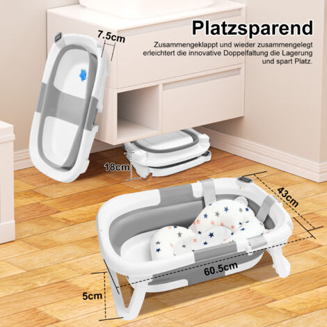 SWANEW Baby Badewanne Babywanne Kinder Faltbare klappbar Baden Sicher 3 in 1